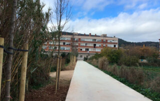 Obras recuperación Camino del rio Llobregat